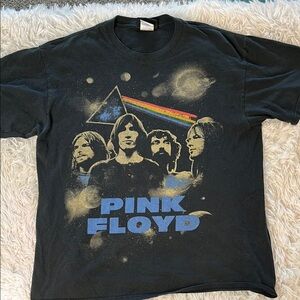 Vintage Officially Licensed Pink Floyd Black T-Shirt Size Large